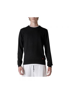 Jersey de lana de algodón de tela jersey Peuterey negro