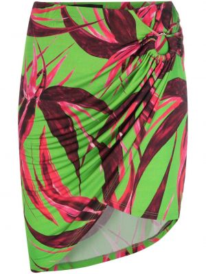 Φλοράλ φούστα mini με σχέδιο Louisa Ballou πράσινο