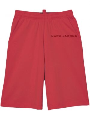 Bermuda kratke hlače z vezenjem Marc Jacobs rdeča