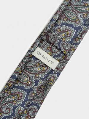 Paisley mintás selyem nyakkendő Gant kék
