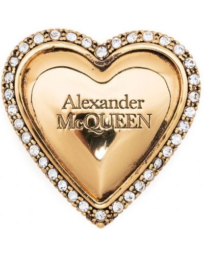 Csipkés félcipo Alexander Mcqueen aranyszínű