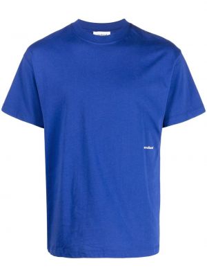 Тениска с принт Soulland синьо