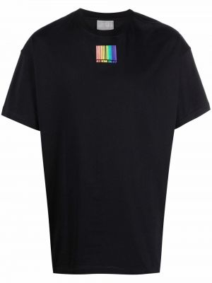 Тениска с принт Vtmnts черно