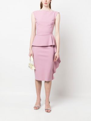 Peplum šaty Chiara Boni La Petite Robe růžové