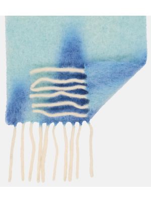 Mohérový vlněný šál Loewe modrý