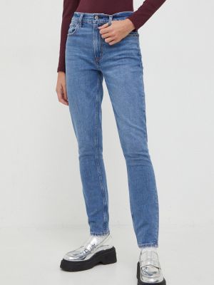 Niebieskie jeansy skinny Abercrombie & Fitch