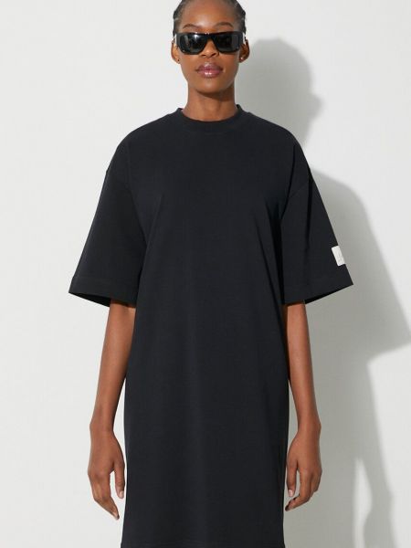 Sukienka mini bawełniana oversize Jw Anderson czarna