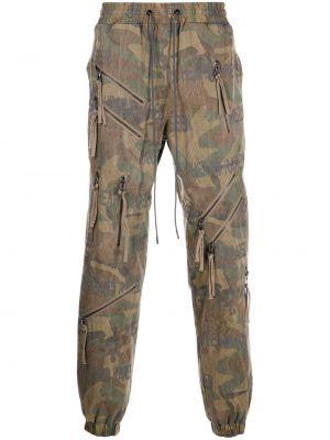 Pantaloni con stampa camouflage Mostly Heard Rarely Seen marrone