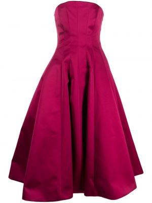 Плисирана миди рокля Rochas розово