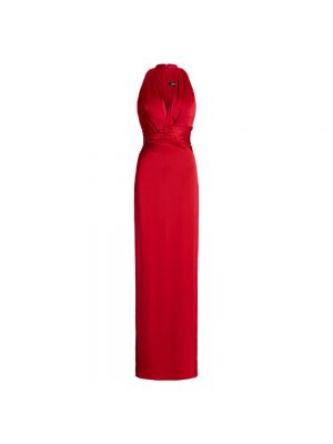 Sukienka bez rękawów Ralph Lauren czerwona
