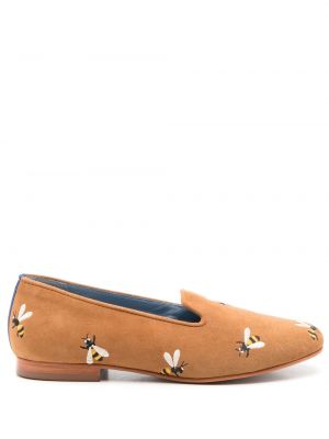Pantofi loafer cu broderie Blue Bird Shoes