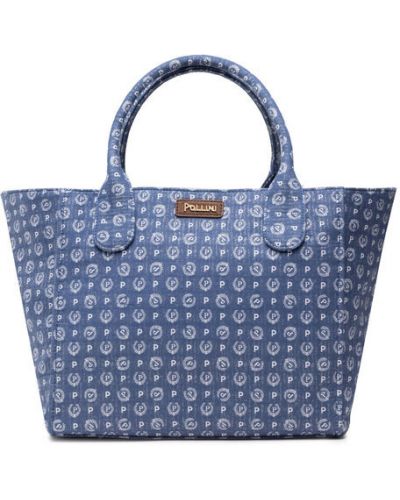 Nákupná taška Pollini modrá