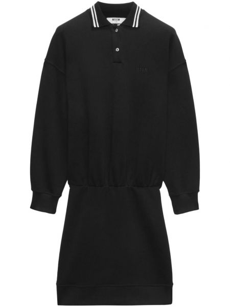 Jersey gerades kleid Msgm schwarz