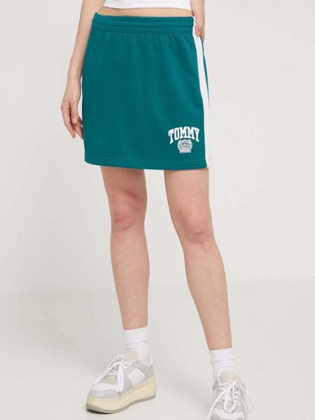 Traper suknja Tommy Jeans zelena