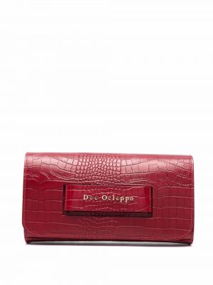 Lær clutch Dee Ocleppo rød