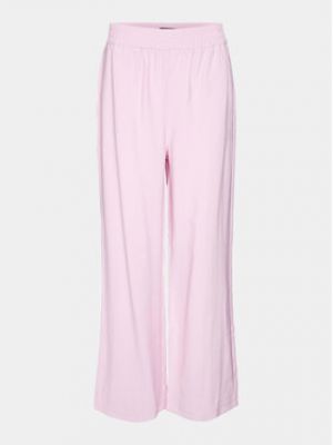 Kalhoty relaxed fit Vero Moda růžové