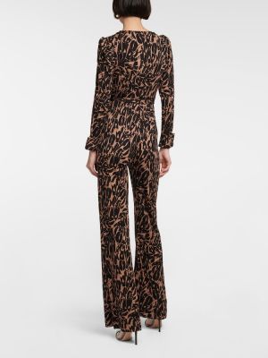 V-kaelusega pükskostüüm Diane Von Furstenberg pruun