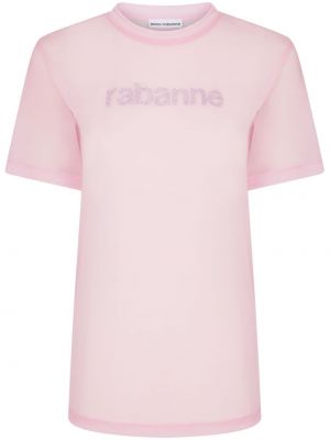 Marškinėliai Rabanne rožinė