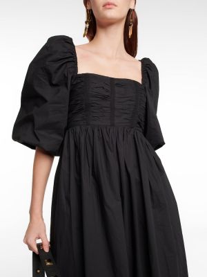 Bavlněné midi šaty Ulla Johnson černé