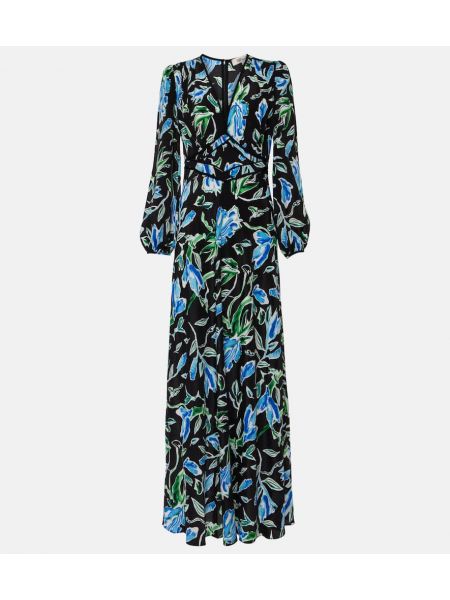 Blomstret maxi kjole Diane Von Furstenberg