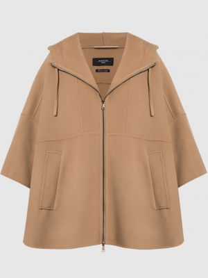 Шерстяное пальто Max Mara Weekend коричневое