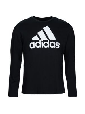 T-shirt a maniche lunghe a maniche lunghe Adidas nero