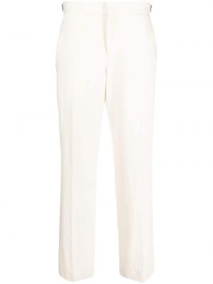 Bavlněné rovné kalhoty Pt Torino bílé