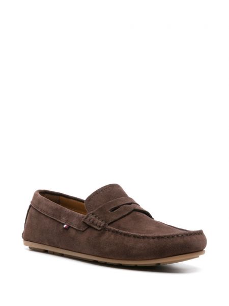 Seemisnahksed loafer-kingad Tommy Hilfiger pruun