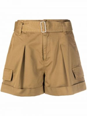 Plissert shorts Dondup brun