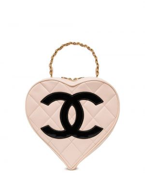 Prešívaná taška so srdiečkami Chanel Pre-owned