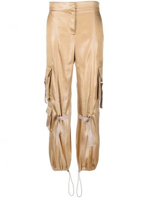 Pantaloni cargo Blumarine, oro