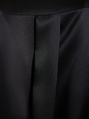 Hedvábná saténová košile Max Mara černá