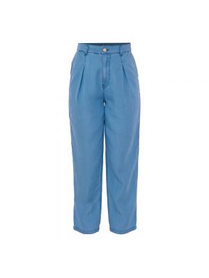 Skinny jeans mit plisseefalten Kocca blau