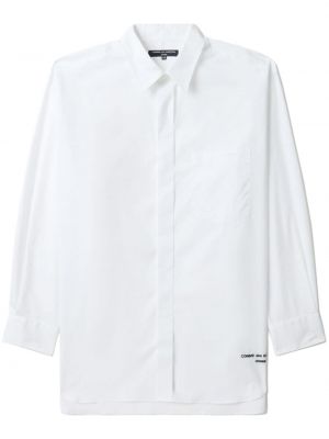 Bavlněná košile s potiskem Comme Des Garçons Homme bílá