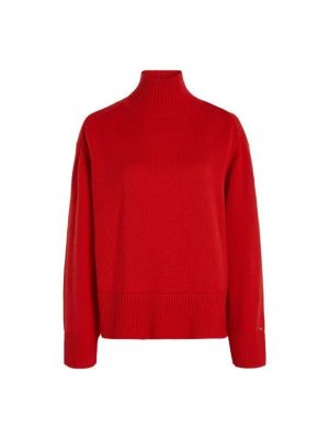 Woll pullover Tommy Hilfiger rot