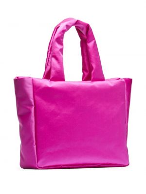 Satin shopper handtasche N°21 pink