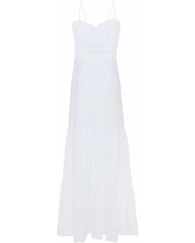 Bílé maxi šaty bavlněné Charo Ruiz Ibiza