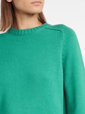 Sweter z kaszmiru Loro Piana zielony