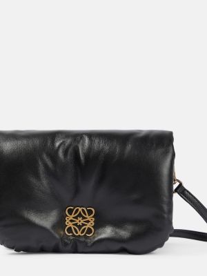 Kožená kabelka Loewe černá