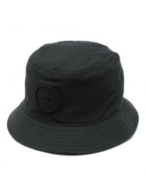 Bavlněný klobouk Stone Island černý