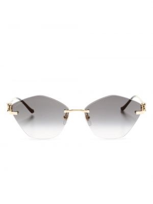 Слънчеви очила с тигров принт Cartier Eyewear