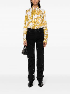 Koszula jeansowa z nadrukiem Versace Jeans Couture