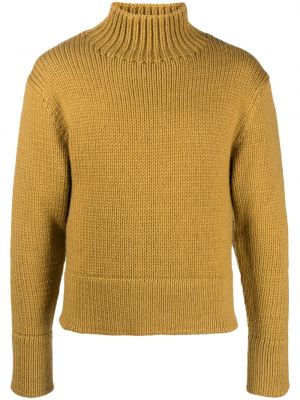 Sweter chunky Jil Sander żółty
