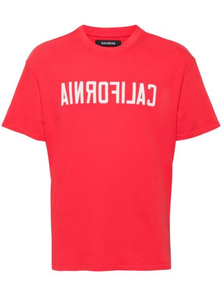 T-shirt Nahmias rød