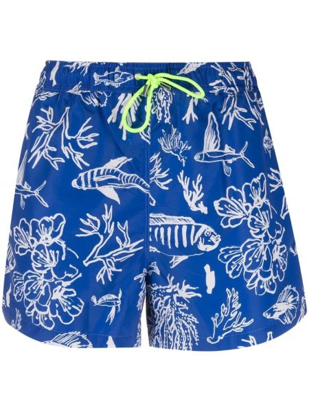 Trykt shorts Paul Smith blå