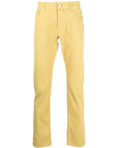 Pantalones rectos slim fit Jacob Cohen amarillo
