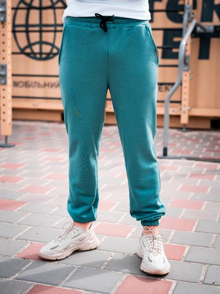 Хлопковые спортивные штаны Custom Wear зеленые