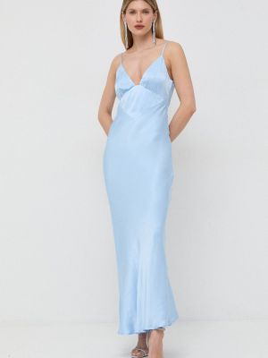 Sukienka długa Bardot niebieska