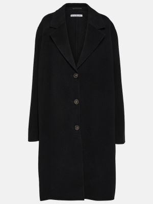 Vlněný krátký kabát Acne Studios černý