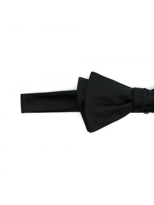 Jedwabny krawat z kokardką Fursac czarny
